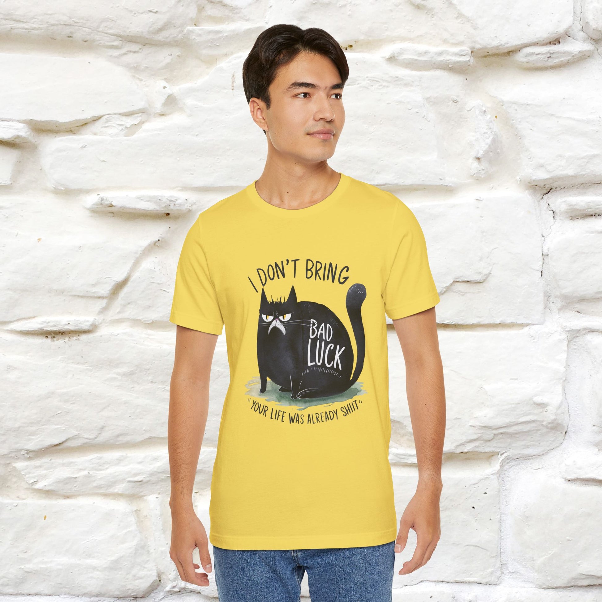 I Don’t Bring Bad Luck, Your Life Was Already Sh... Cat T-Shirt | Nunu^Miao Studio - Nunu&Miao Studio