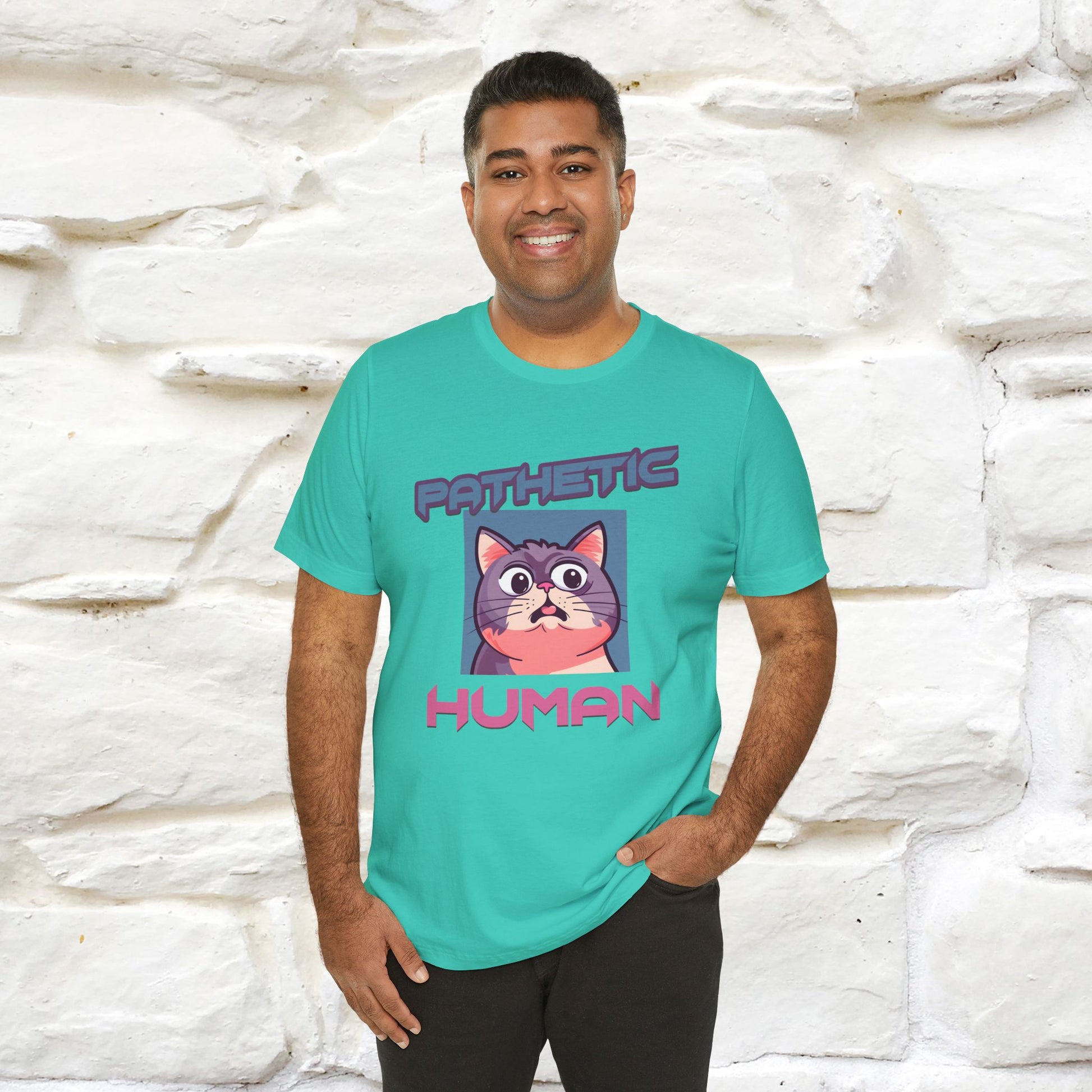 ''Pathetic Human'' | Funny Cat T-Shirt | Nunu&Miao Studio - Nunu&Miao Studio