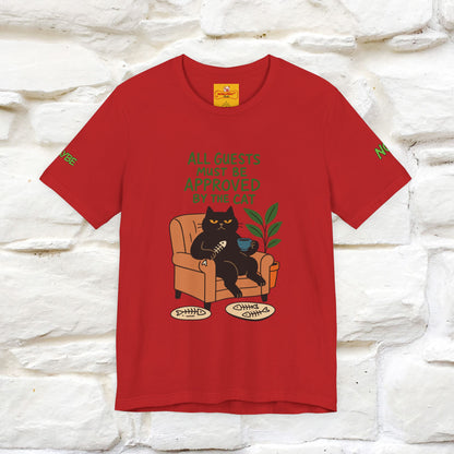 "All Guest Must Be Approved By The Cat - NO,MAYBE" Cat T-shirt |Nunu&Miao Studio