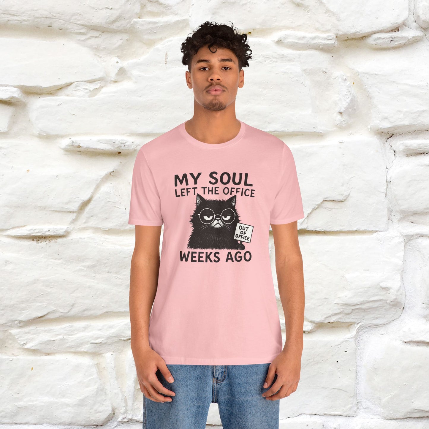 "My Soul Left The Office..." |Funny Cat T-Shirt | Nunu&Miao Studio - Nunu&Miao Studio