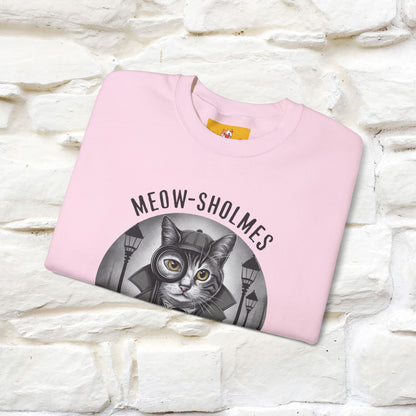 "Meow-sholmes'' |Cat Sweatshirt | Nunu&Miao Studio
