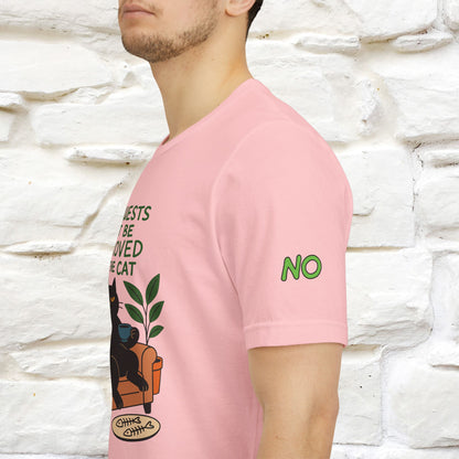 "All Guest Must Be Approved By The Cat - NO,MAYBE" Cat T-shirt |Nunu&Miao Studio