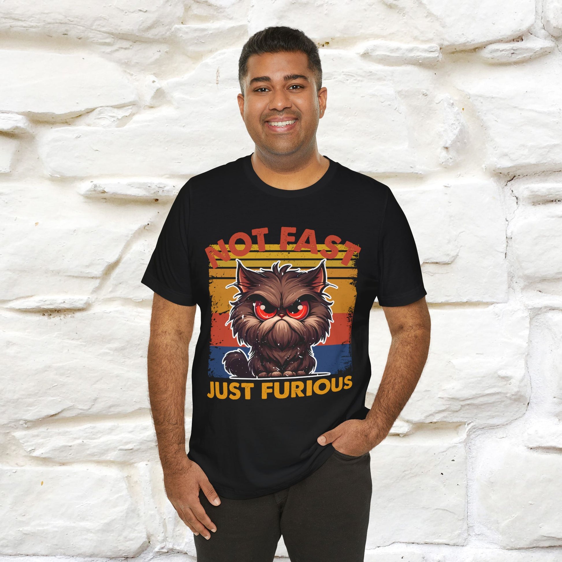 Not Fast, Just Furious |  Sarcastic Cat T-Shirt | Nunu&Miao Studio - Nunu&Miao Studio