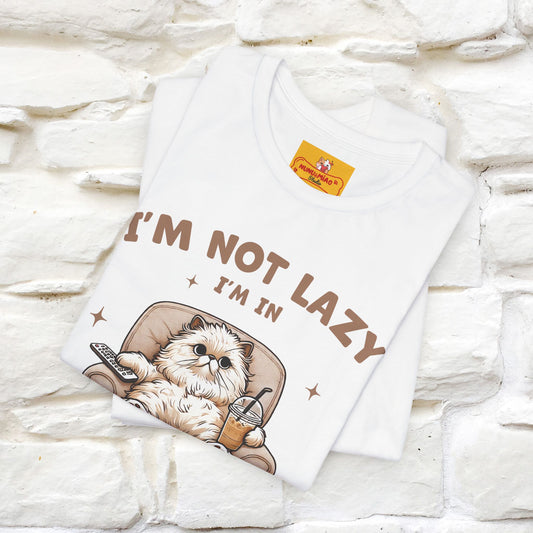 "I'm Not Lazy I'm In Energy-Saving Mode " Cat T-shirt |Nunu&Miao Studio - Nunu&Miao Studio