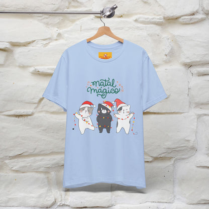 "Natal Magico" Cat T-shirt  |Nunu&Miao Studio - Nunu&Miao Studio