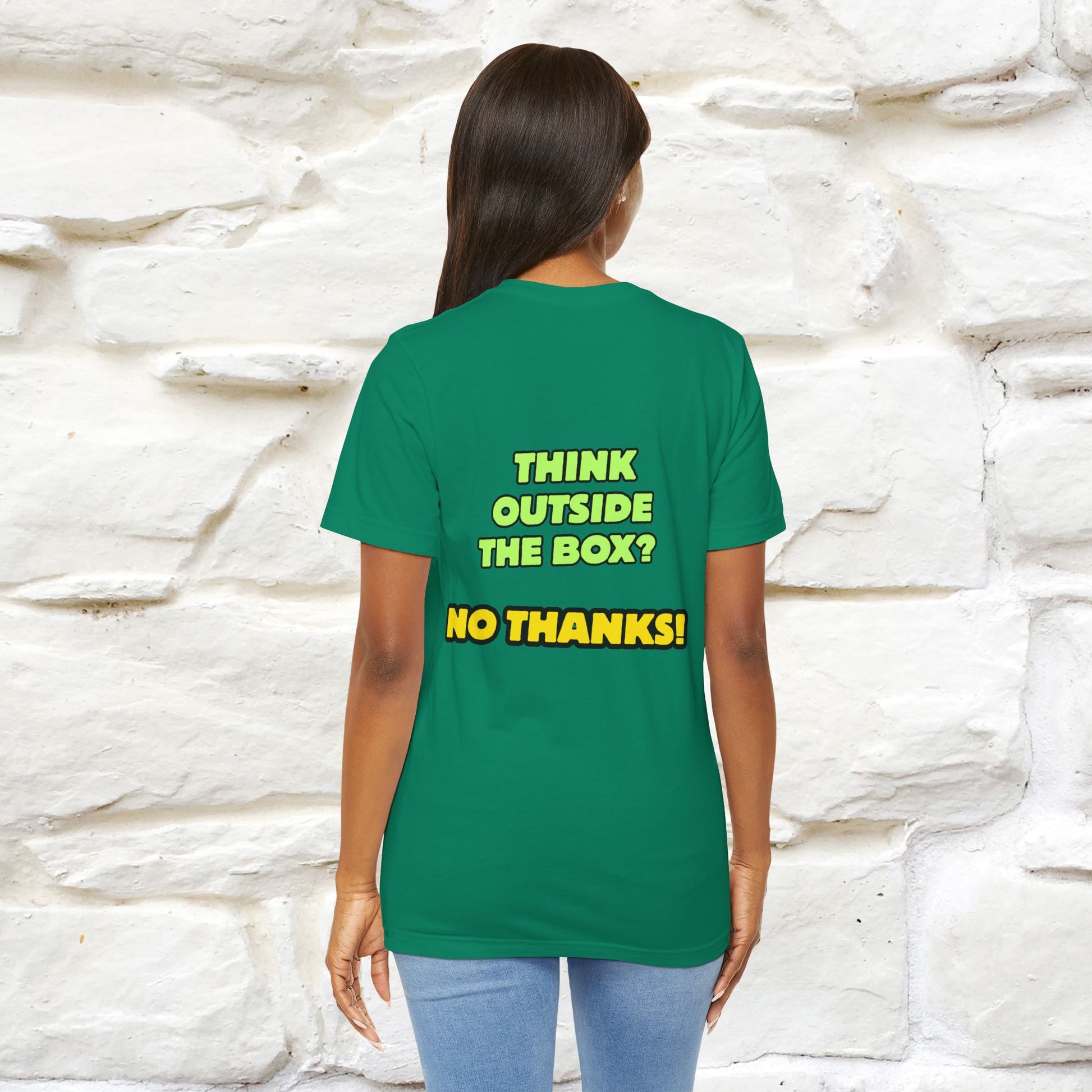 "Think outside the box? No thanks." Cat T-Shirt | Nunu&Miao Studio - Nunu&Miao Studio