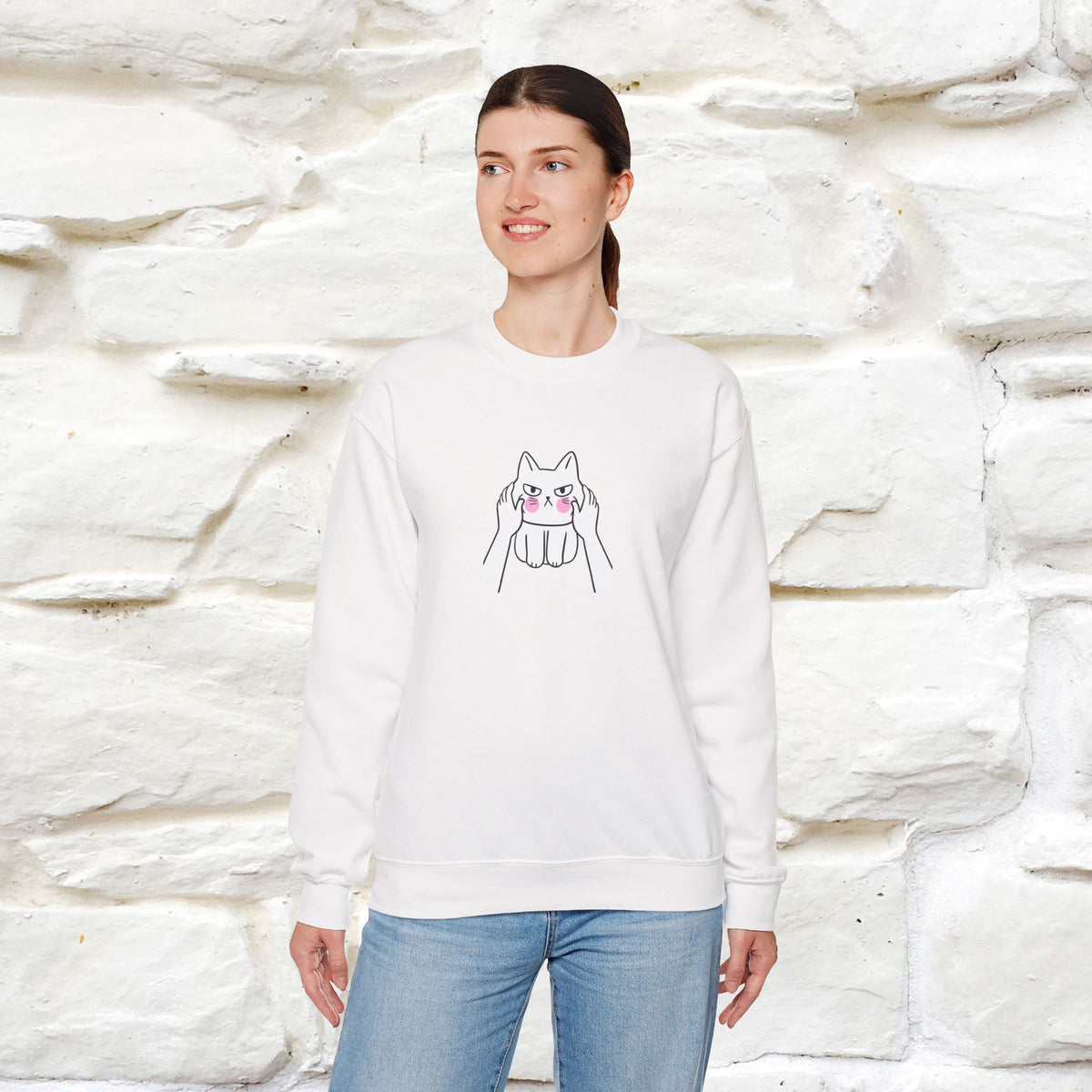 ''Leave Me Alone'' |Cat Sweatshirt | Nunu&Miao Studio