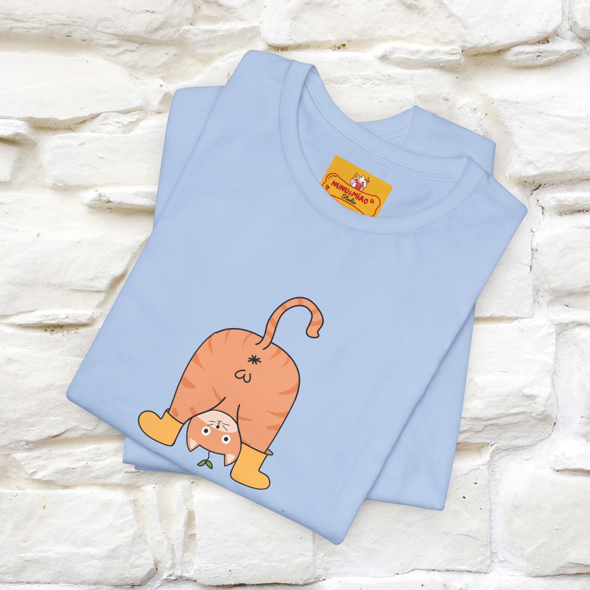 "Sometimes You Need to Look at Life from a Different Perspective" Cat T-Shirt | Front & Back Design | Nunu&Miao Studio - Nunu&Miao Studio