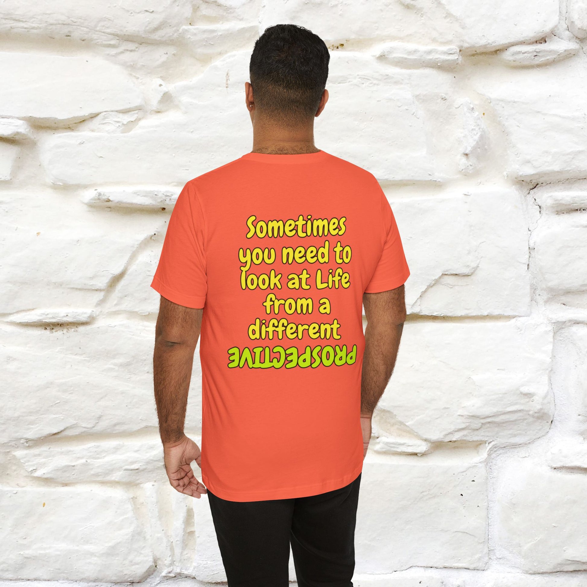 "Sometimes You Need to Look at Life from a Different Perspective" Cat T-Shirt | Front & Back Design | Nunu&Miao Studio - Nunu&Miao Studio