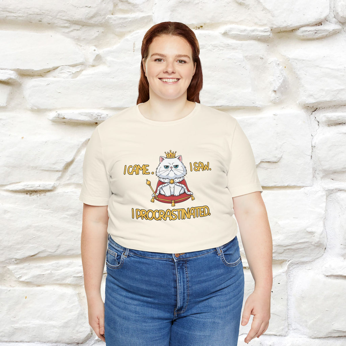 ''“I came. I saw. I procrastinated.''| Funny T-Shirt | Nunu&Miao Studio