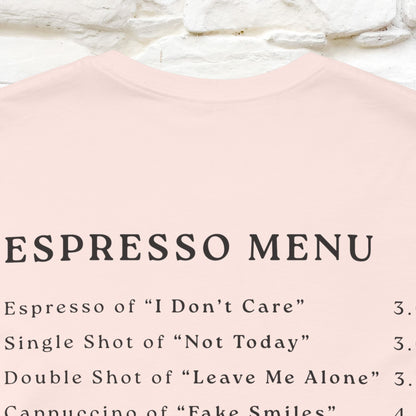 "More Espresso Less Depresso" |Cat T-Shirt | Nunu&Miao Studio - Nunu&Miao Studio