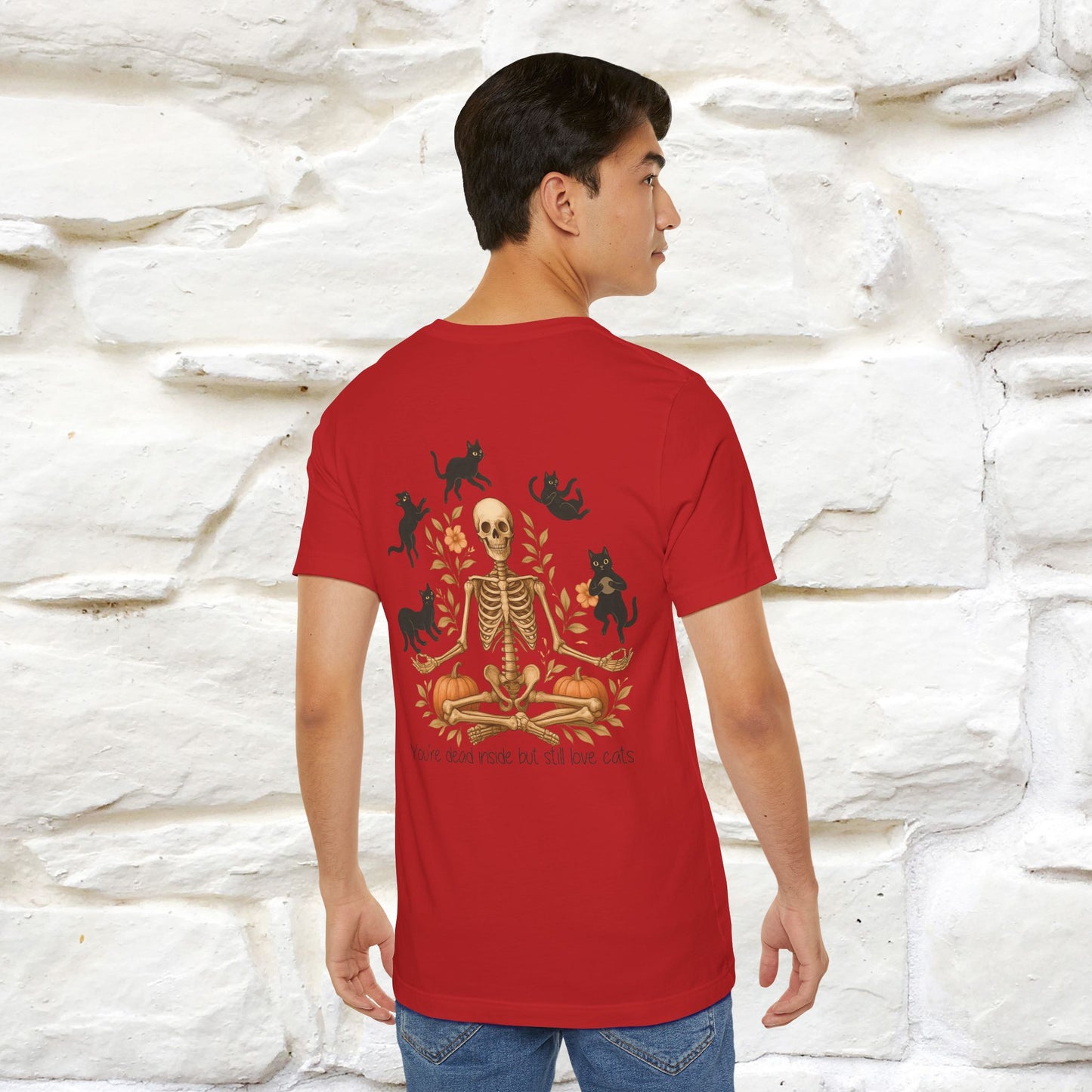 "You're Dead Inside But Still Love Cats " Halloween Cat T-shirt |Nunu&Miao Studio - Nunu&Miao Studio