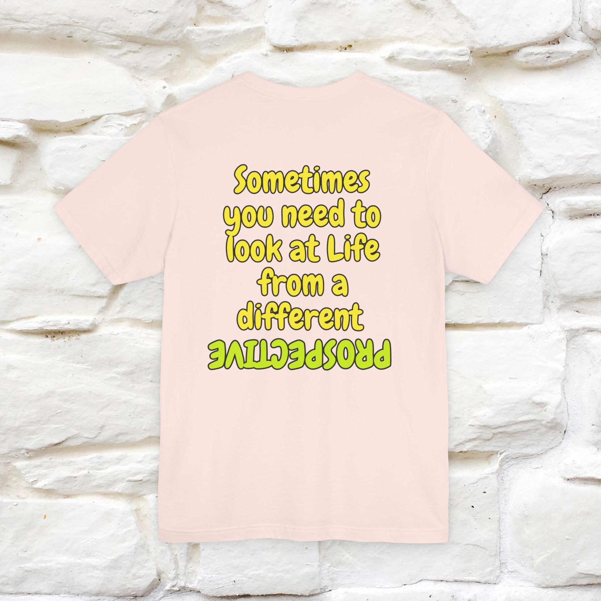 "Sometimes You Need to Look at Life from a Different Perspective" Cat T-Shirt | Front & Back Design | Nunu&Miao Studio - Nunu&Miao Studio