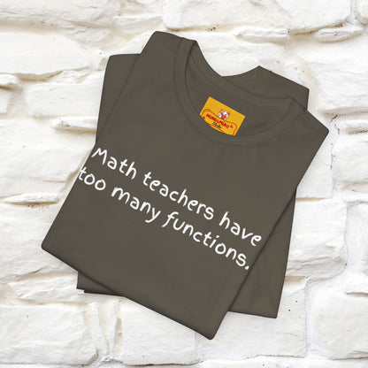 “Math teachers have too many functions.”|  Cat T-Shirt | Front & Back Design | Nunu&Miao Studio