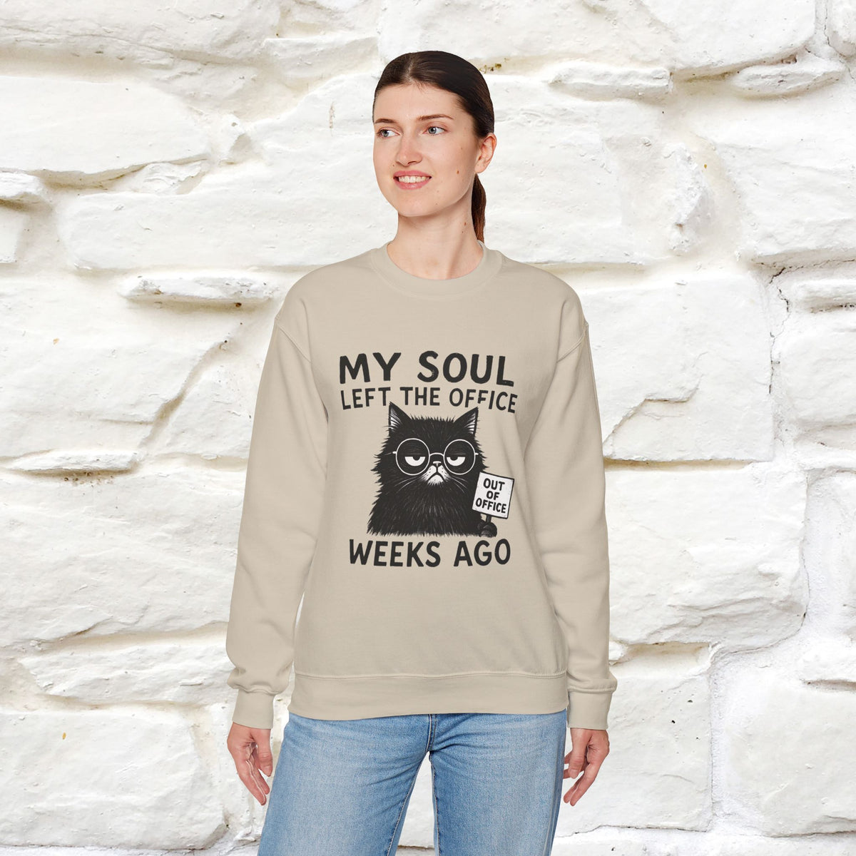 ''My Sould Left The ...'' | Cute Cat Sweatshirt | Nunu&Miao Studio