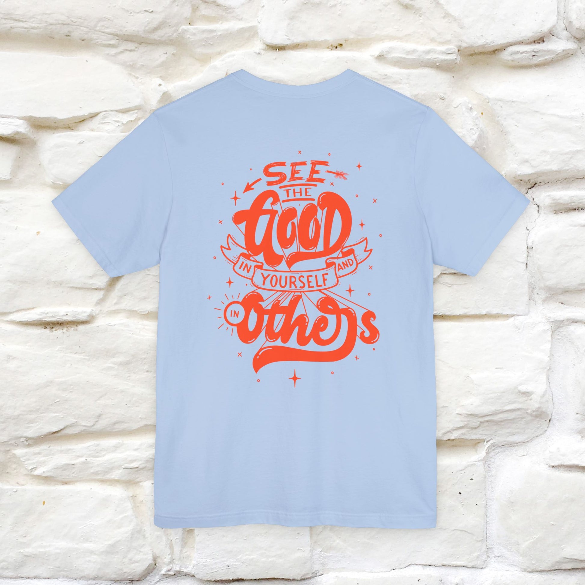 "See the Good in Yourself and Others" Cat T-Shirt | Front & Back Design | Nunu&Miao Studio - Nunu&Miao Studio