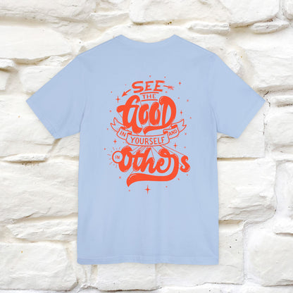"See the Good in Yourself and Others" Cat T-Shirt | Front & Back Design | Nunu&Miao Studio - Nunu&Miao Studio