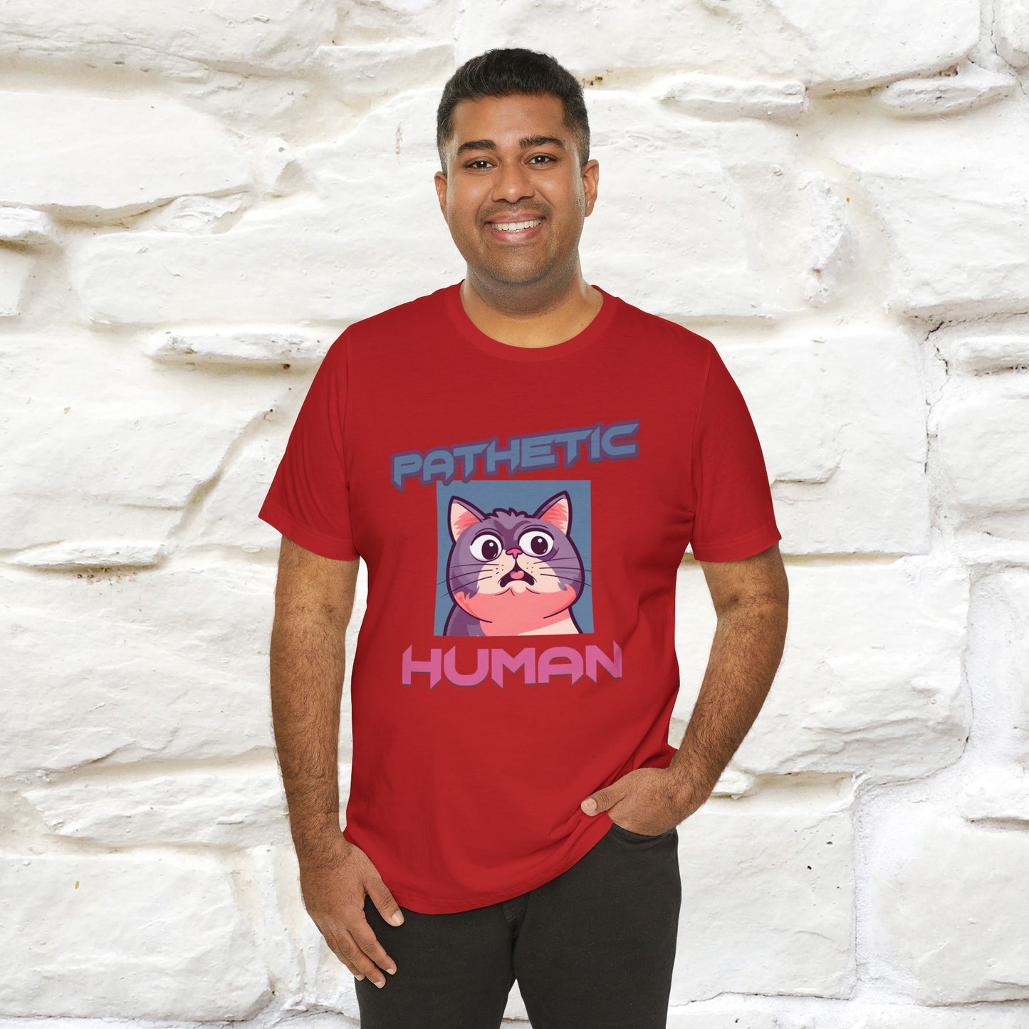 ''Pathetic Human'' | Funny Cat T-Shirt | Nunu&Miao Studio - Nunu&Miao Studio
