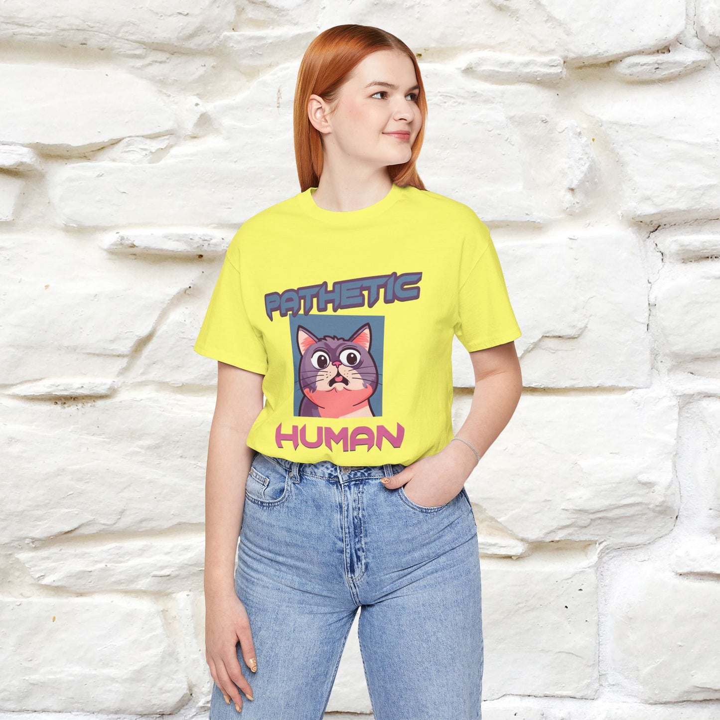 ''Pathetic Human'' | Funny Cat T-Shirt | Nunu&Miao Studio - Nunu&Miao Studio