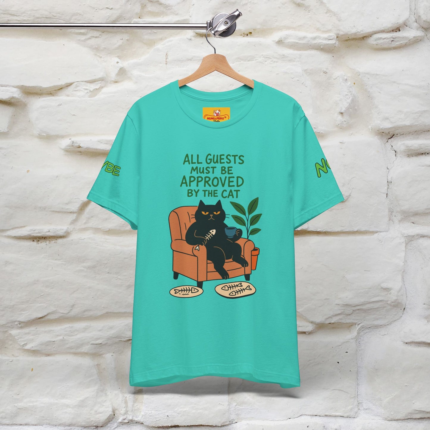 "All Guest Must Be Approved By The Cat - NO,MAYBE" Cat T-shirt |Nunu&Miao Studio - Nunu&Miao Studio