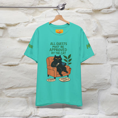 "All Guest Must Be Approved By The Cat - NO,MAYBE" Cat T-shirt |Nunu&Miao Studio - Nunu&Miao Studio