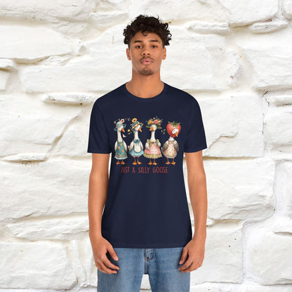 "Just A Silly Goose" Cute T-shirt |Nunu&Miao Studio - Nunu&Miao Studio