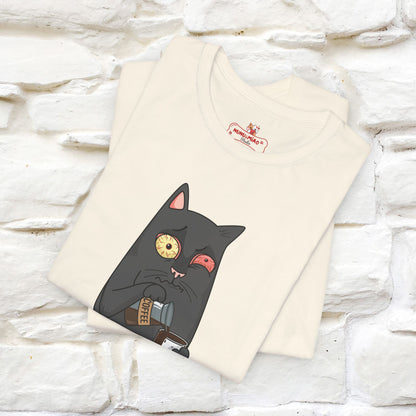 ''Life Begings After Coffe''  Cat T-shirt for Men and Women  100% Cotton* - Nunu&Miao Studio
