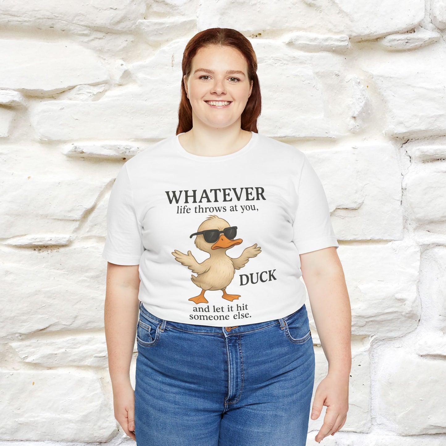 "Whatever Life Throws At You " Funny Duck T-shirt |Nunu&Miao Studio - Nunu&Miao Studio
