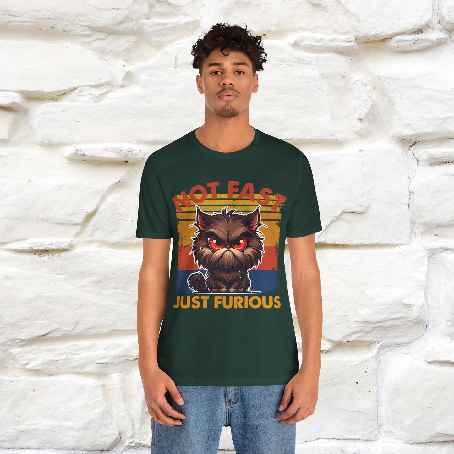 Not Fast, Just Furious |  Sarcastic Cat T-Shirt | Nunu&Miao Studio - Nunu&Miao Studio