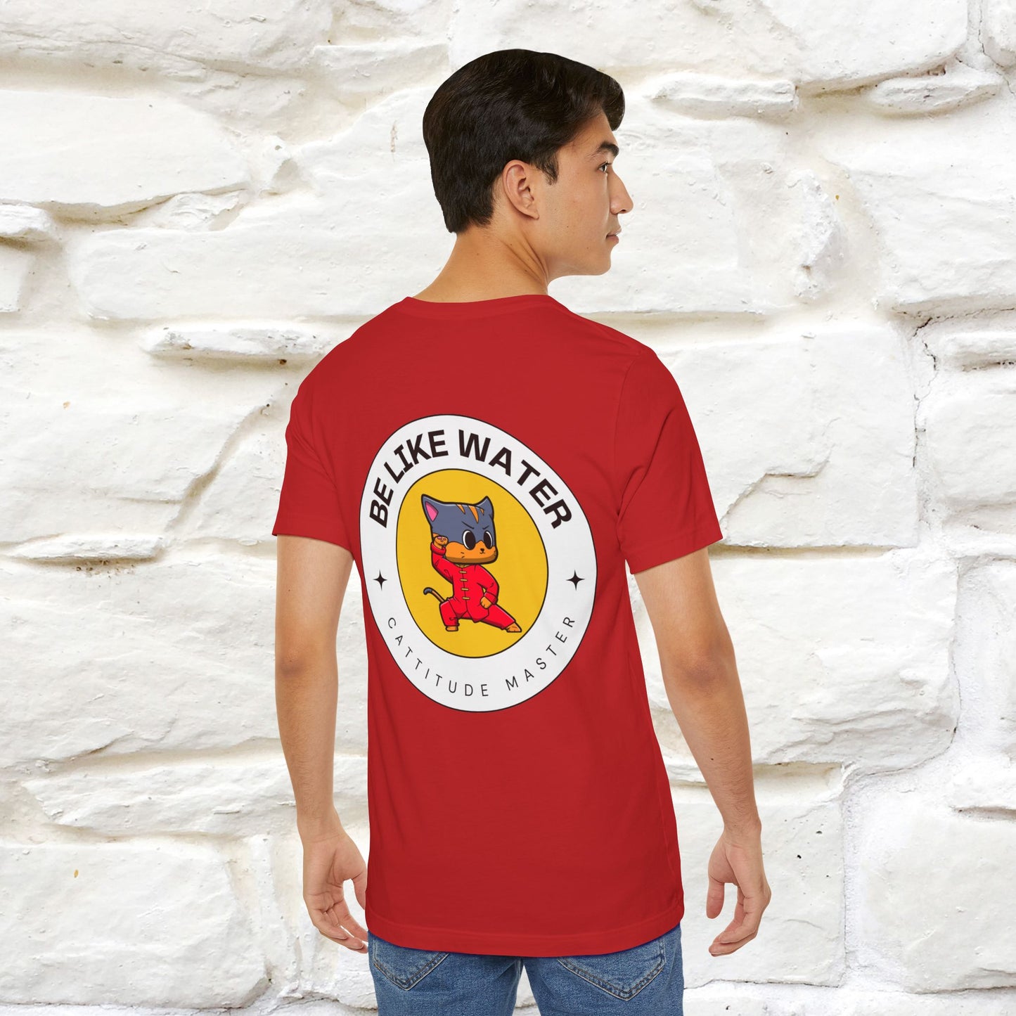 "Be Like Water: Cattitude Master | Cat T-Shirt |Nunu&Miao Studio - Nunu&Miao Studio