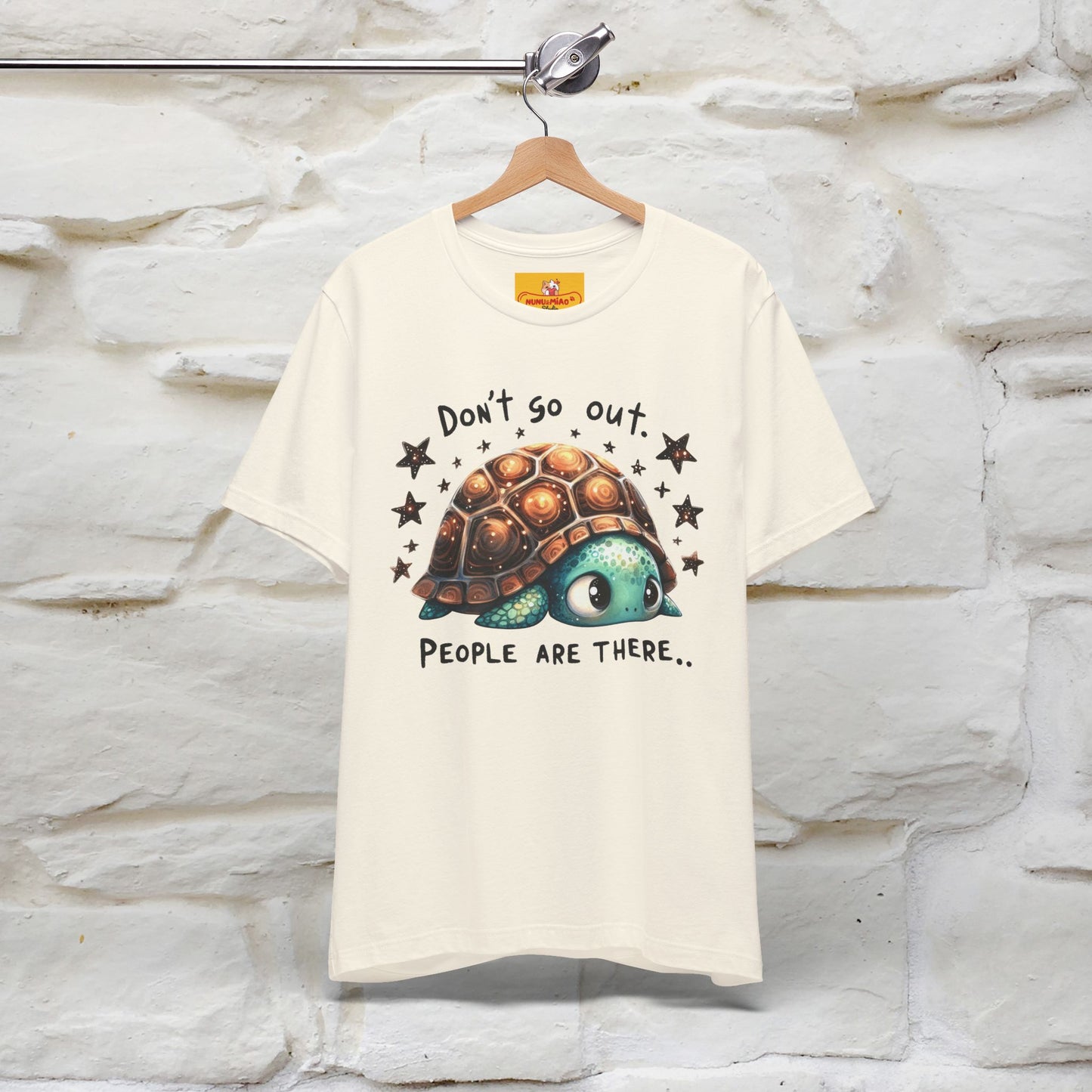 "Don't Go Out ..People Are There." |Funny T-Shirt | Nunu&Miao Studio - Nunu&Miao Studio
