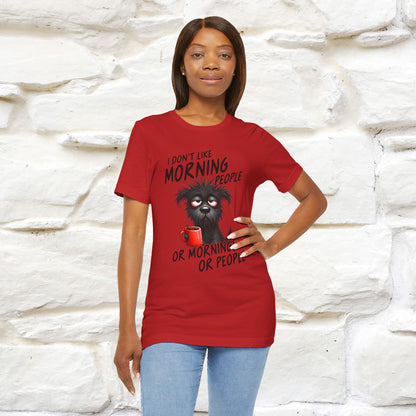 "I Don't Like Morning People..." Funny T-shirt |Nunu&Miao Studio - Nunu&Miao Studio