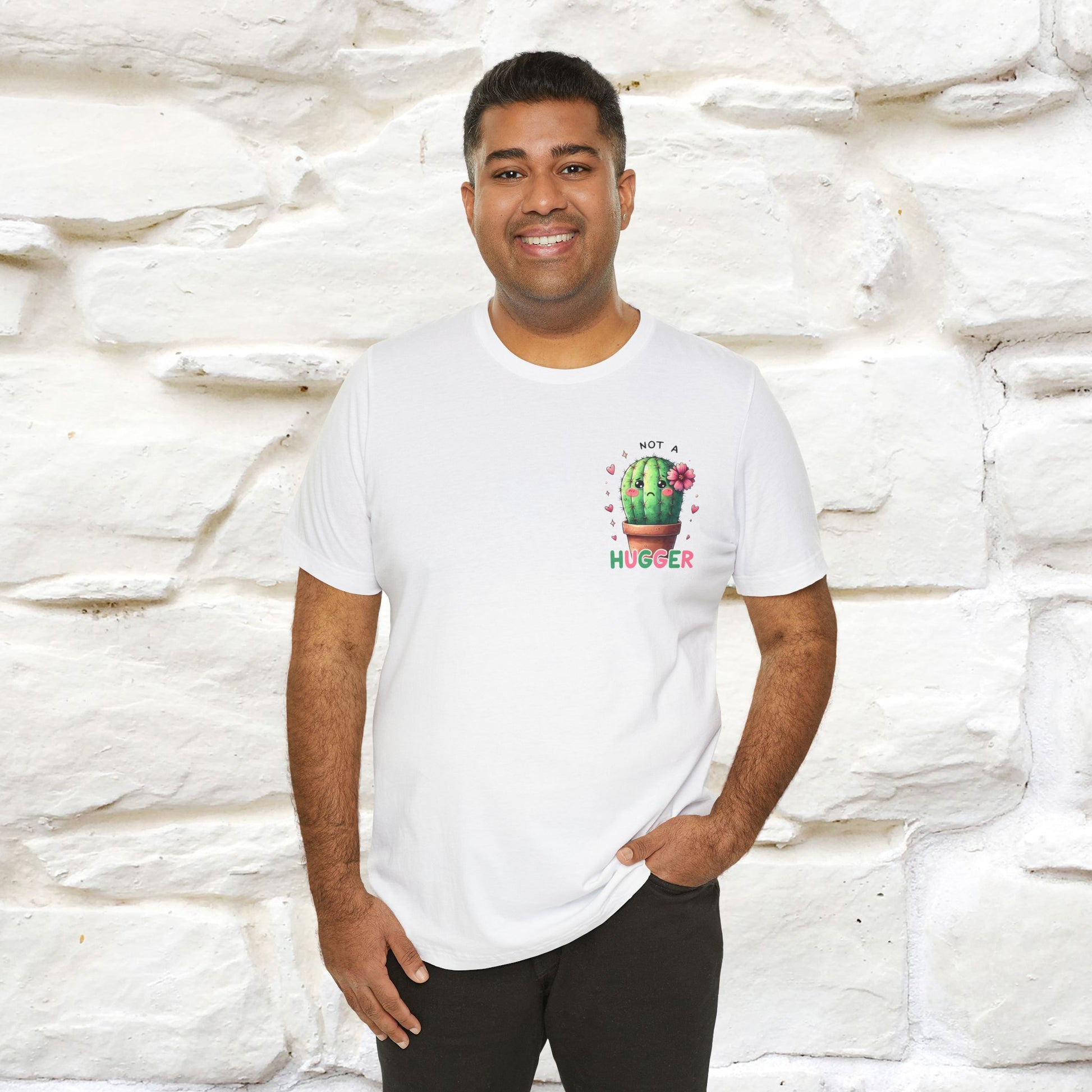 "Not A Hugger" |Funny T-Shirt | Front & Back Design|Nunu&Miao Studio - Nunu&Miao Studio