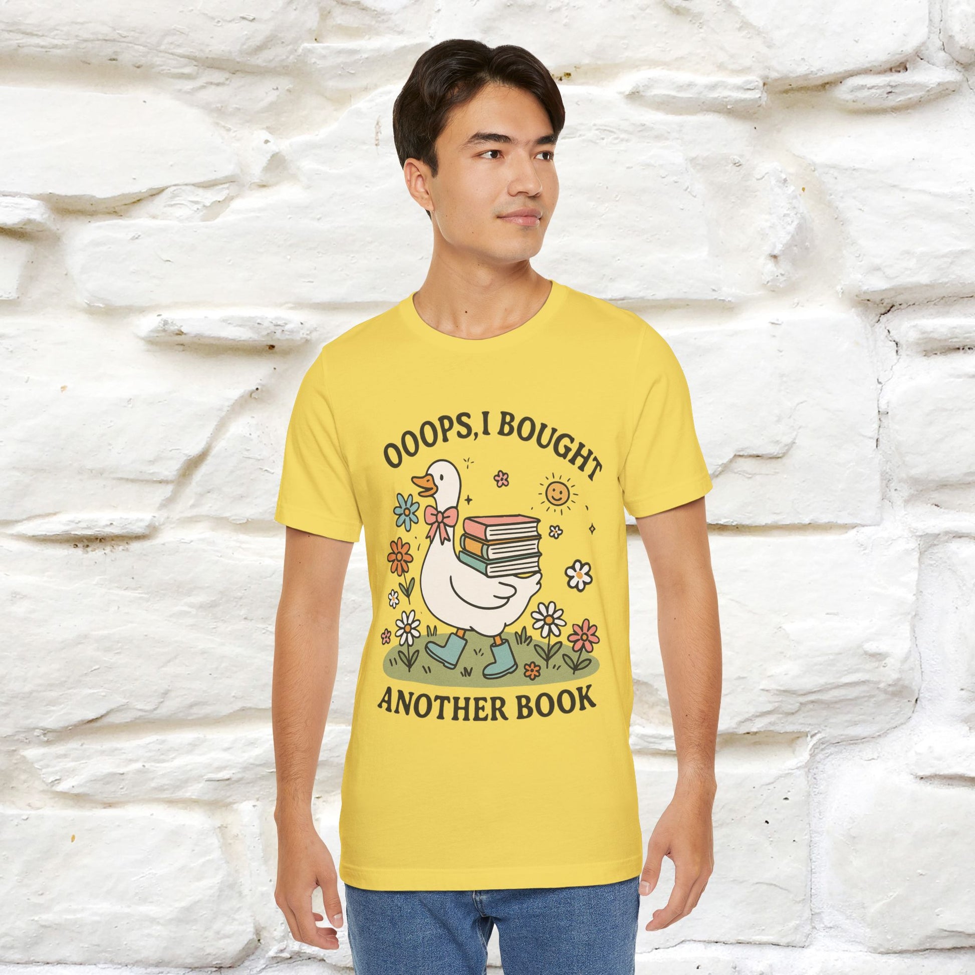 "Oooops I Bought Another Book" Funny Goose T-shirt |Nunu&Miao Studio - Nunu&Miao Studio