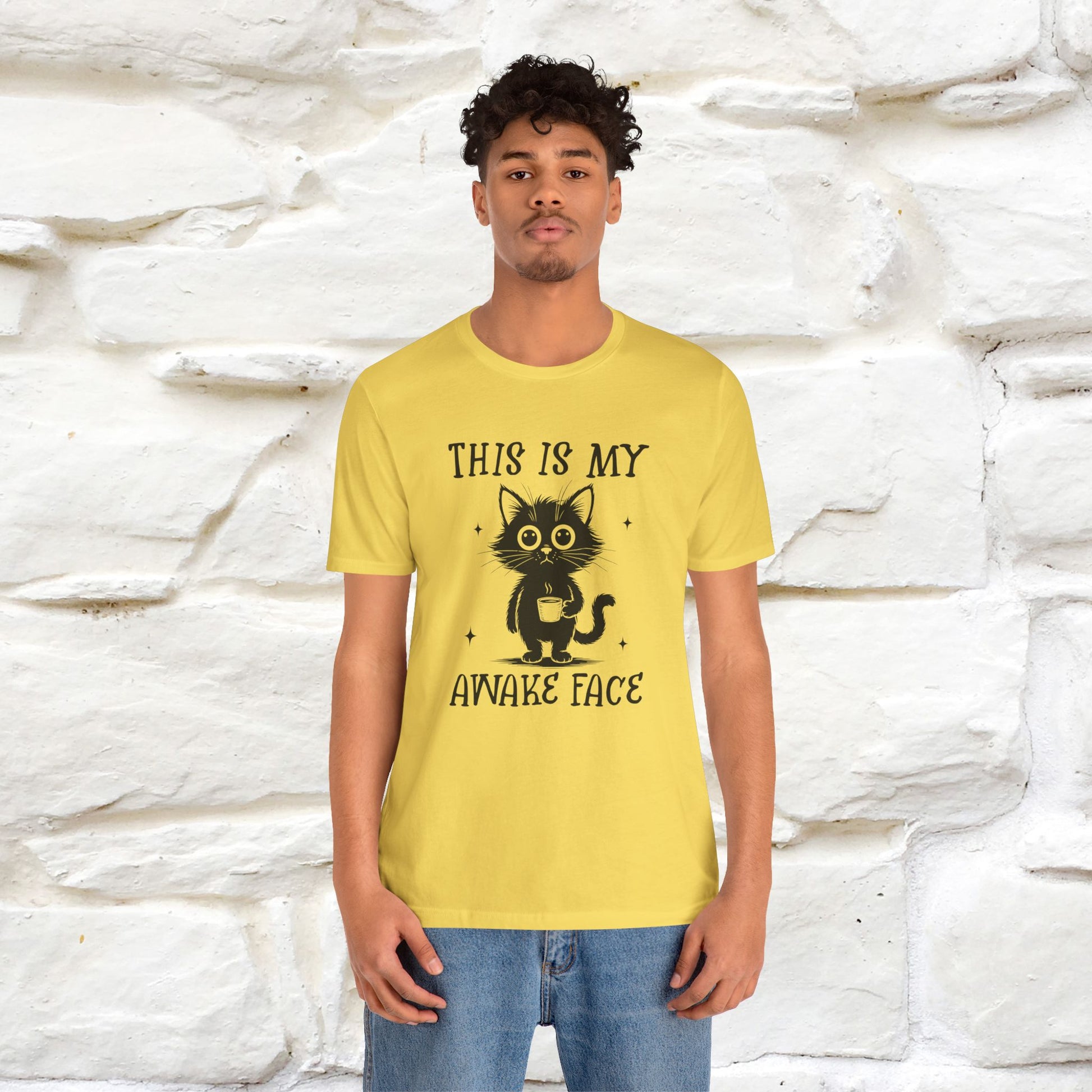 "This is My Awake Face" Cat T-Shirt | Funny Design | Nunu&Miao Studio - Nunu&Miao Studio