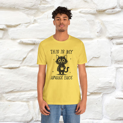 "This is My Awake Face" Cat T-Shirt | Funny Design | Nunu&Miao Studio - Nunu&Miao Studio