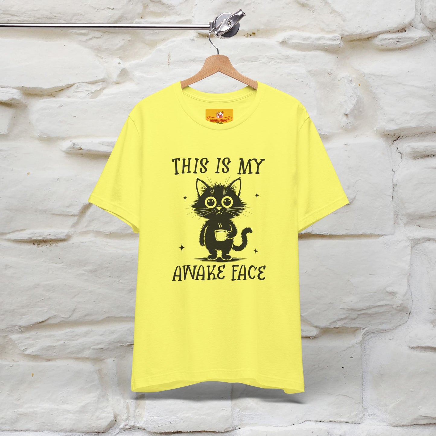"This is My Awake Face" Cat T-Shirt | Funny Design | Nunu&Miao Studio - Nunu&Miao Studio