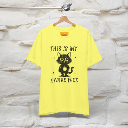 "This is My Awake Face" Cat T-Shirt | Funny Design | Nunu&Miao Studio - Nunu&Miao Studio