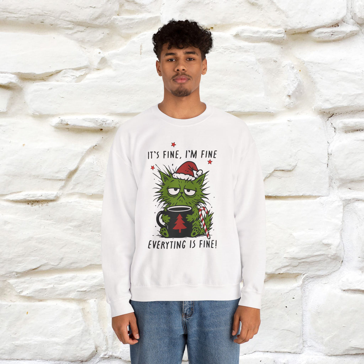 ''It's Fine, Iam Fine...'' |Christmas Sweatshirt | Nunu&Miao Studio