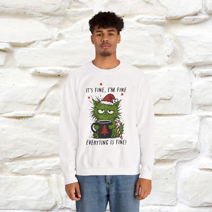 ''It's Fine, Iam Fine...'' |Christmas Sweatshirt | Nunu&Miao Studio