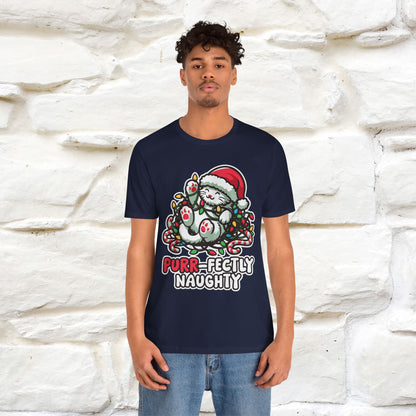 “Purr-Fectly Naughty” | Cat T-Shirt | Nunu&Miao Studio