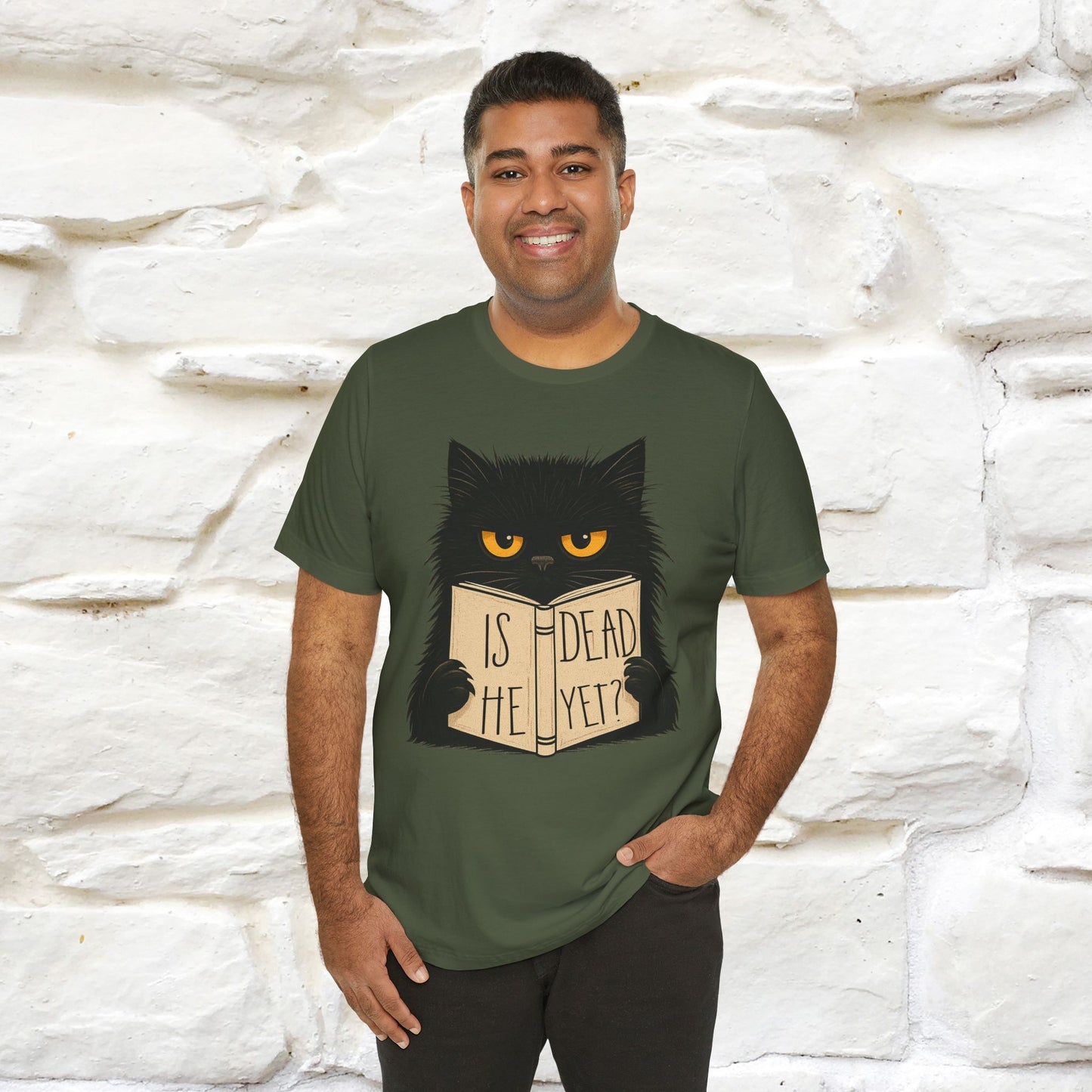 "Is He Dead Yet" |Cat T-Shirt | Nunu&Miao Studio - Nunu&Miao Studio