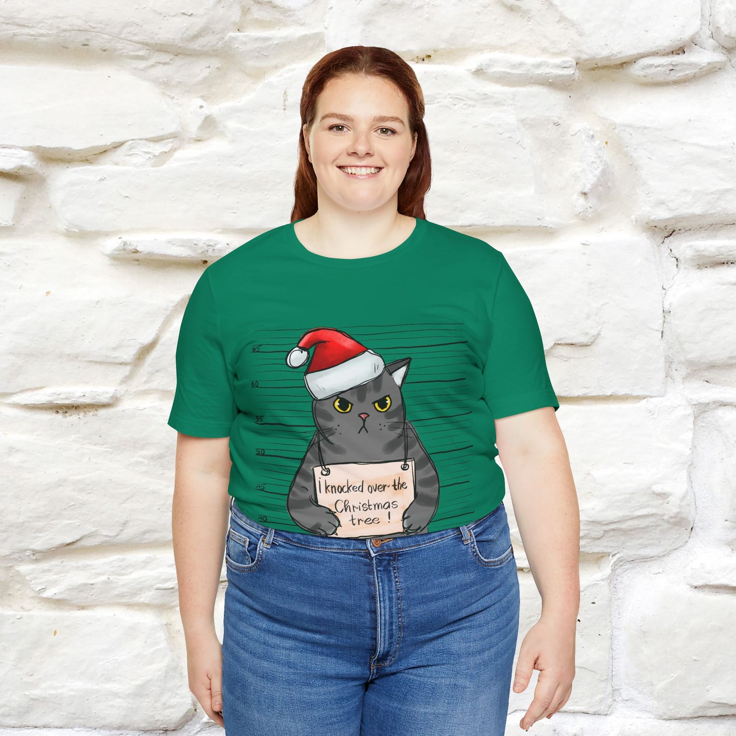"I Knocked Over The Christmas Tree " |Funny Cat T-Shirt | Nunu&Miao Studio