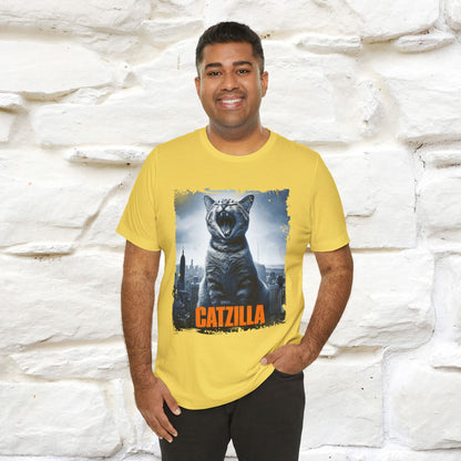 Catzilla T-Shirt | Fun Monster Cat Tee for Men & Women | 100% Cotton - Nunu&Miao Studio