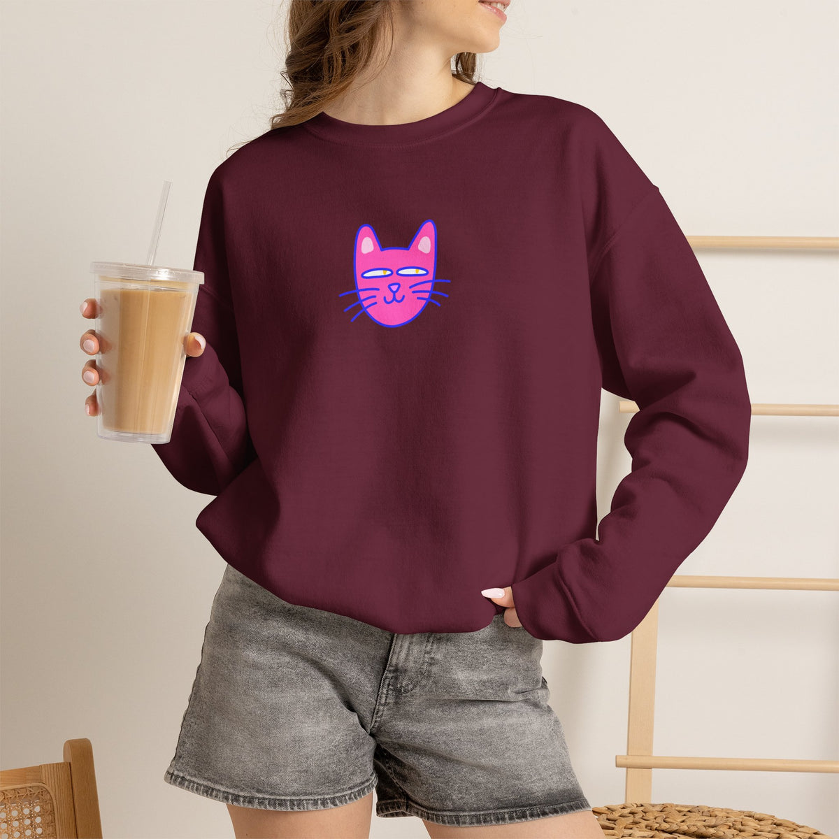 "Be The Energy ...'' |Cat Sweatshirt | Nunu&Miao Studio