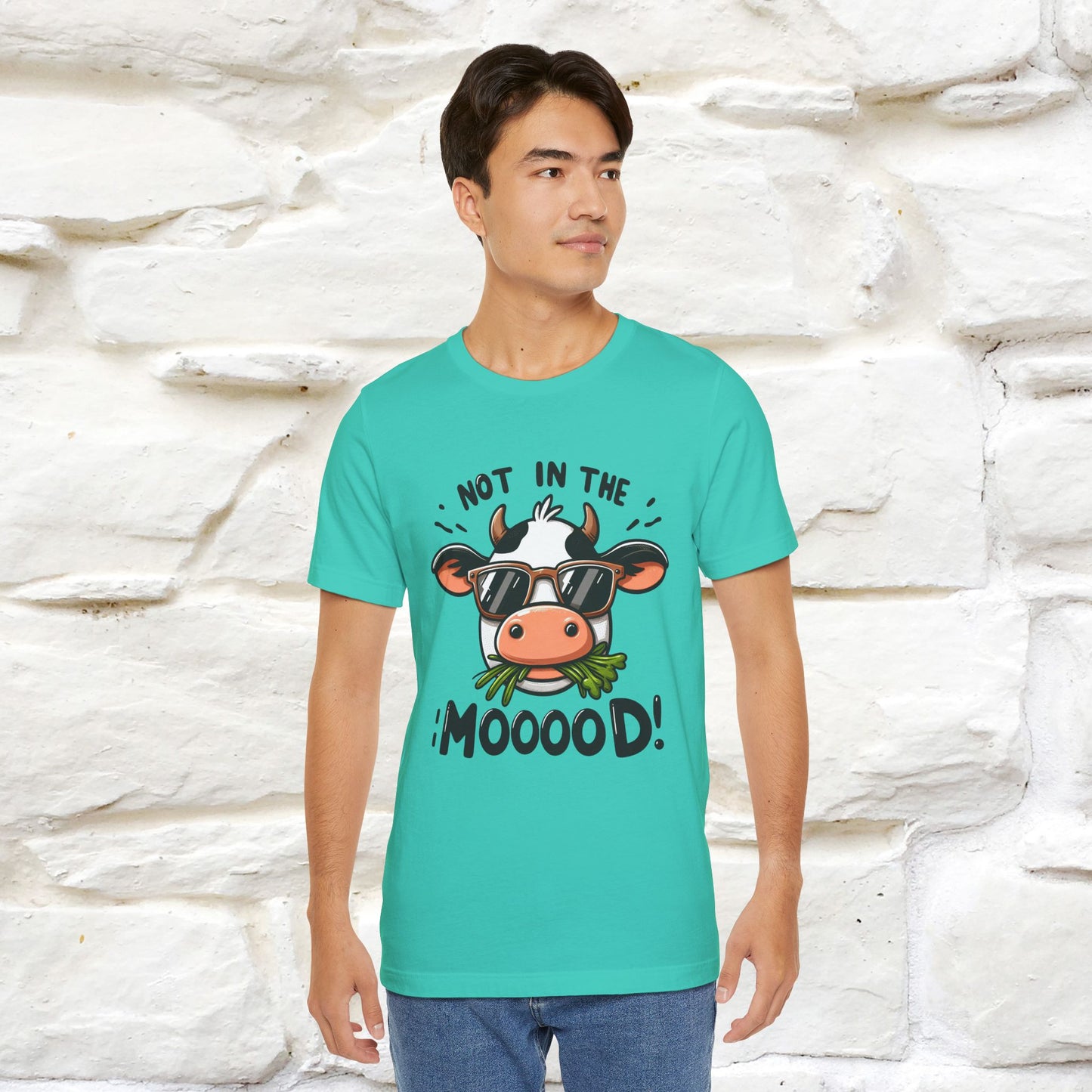 Not In The Moood – Funny Cow Pun T-Shirt | Nunu & Miao Studio - Nunu&Miao Studio