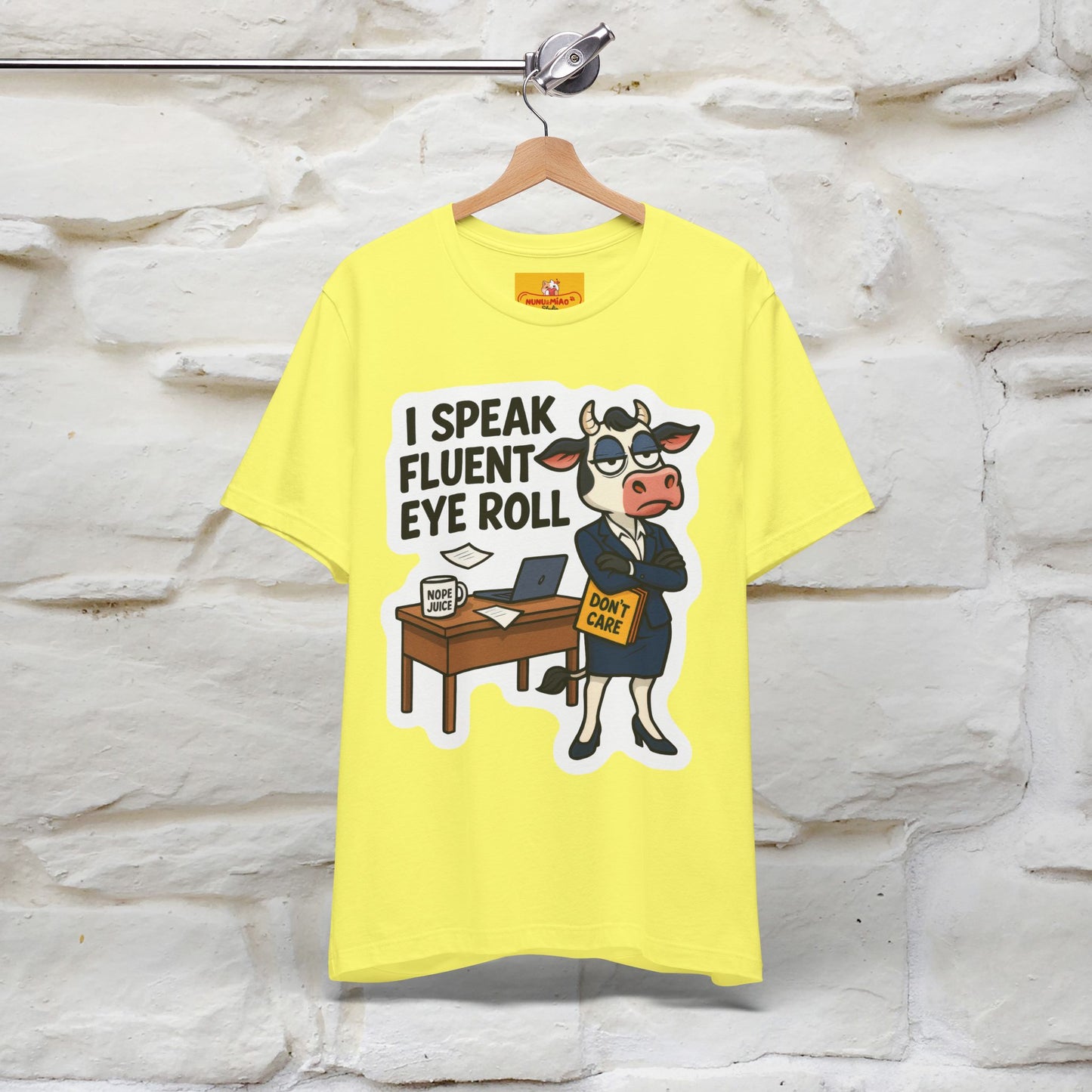 ''I Speak Fluent Eye Roll ''|  Sarcastic Cat T-Shirt | Nunu&Miao Studio