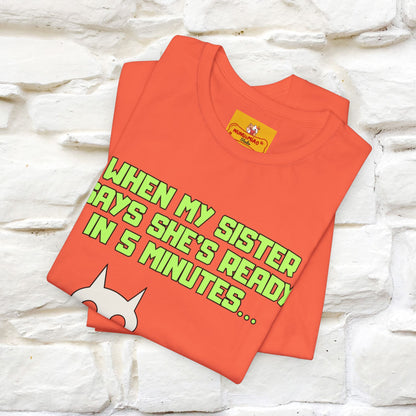 “When my sister says she’s ready in 5 minutes…” | Cat T-Shirt | Nunu&Miao Studio