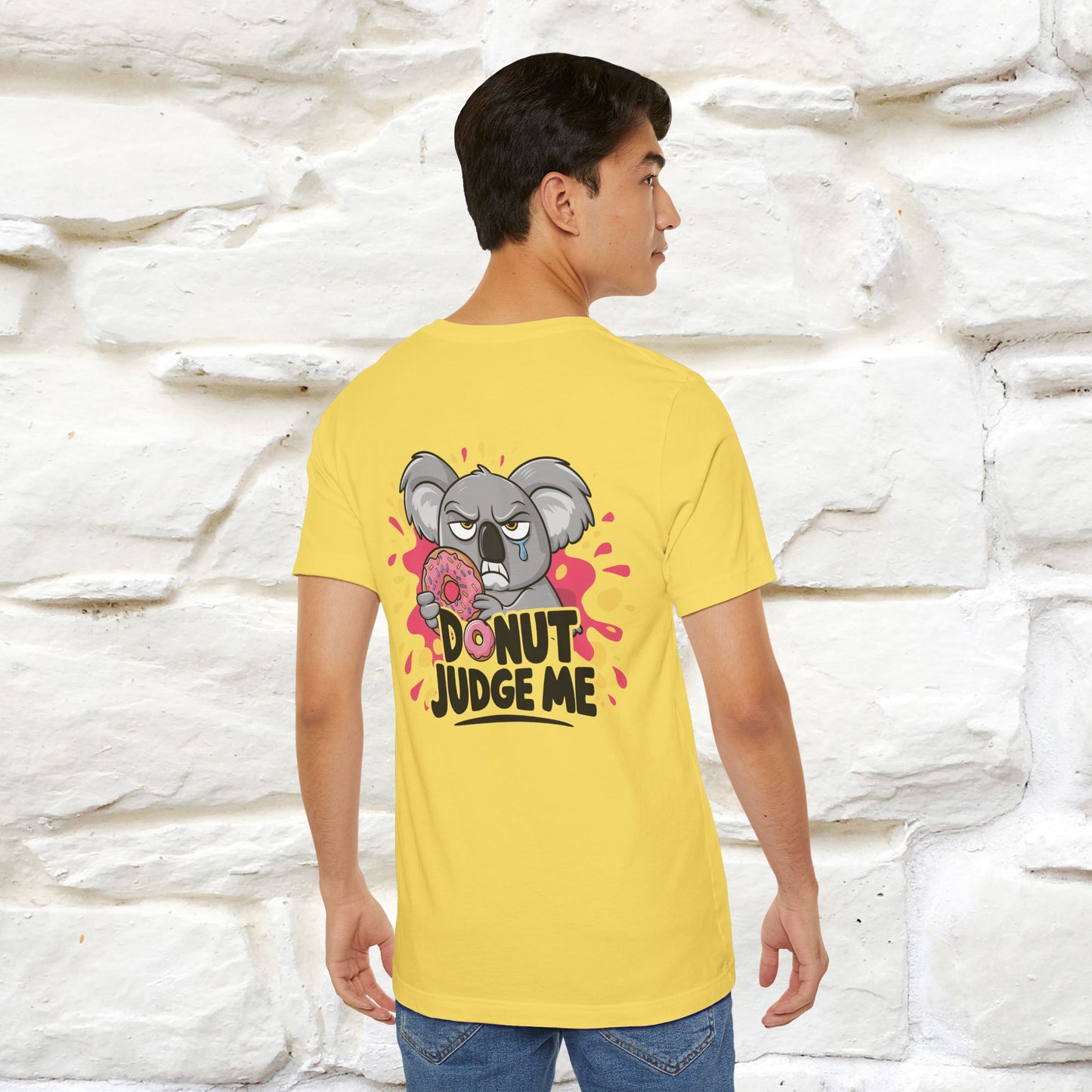 "Donut Judge Me " |Funny  T-Shirt | Front & Back Design | Nunu&Miao Studio - Nunu&Miao Studio