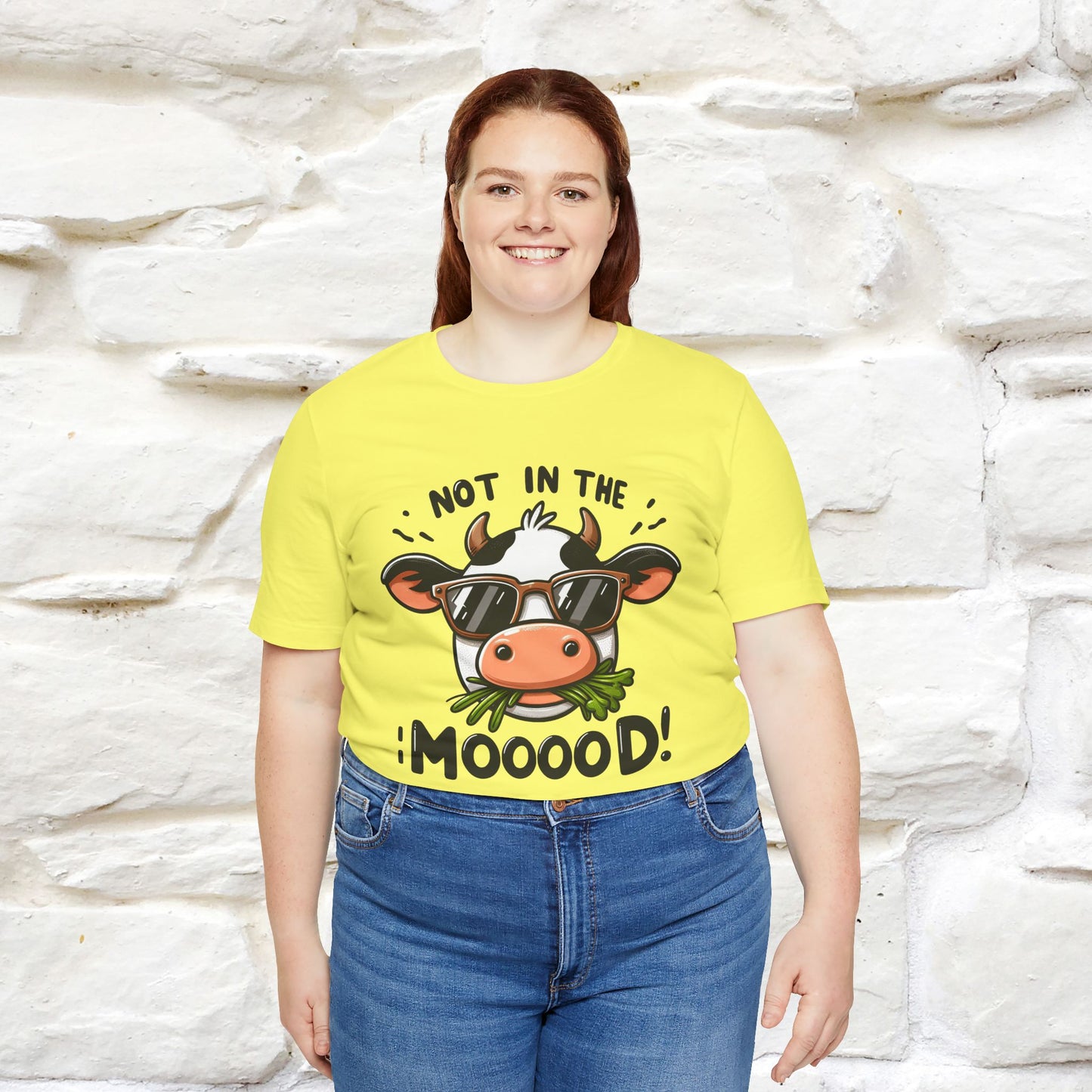 Not In The Moood – Funny Cow Pun T-Shirt | Nunu & Miao Studio - Nunu&Miao Studio